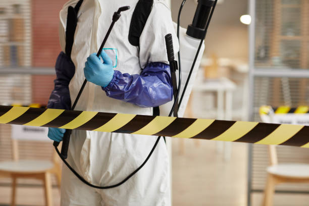 Professional Biohazard Cleanup technician working in West Barnstable, MA
